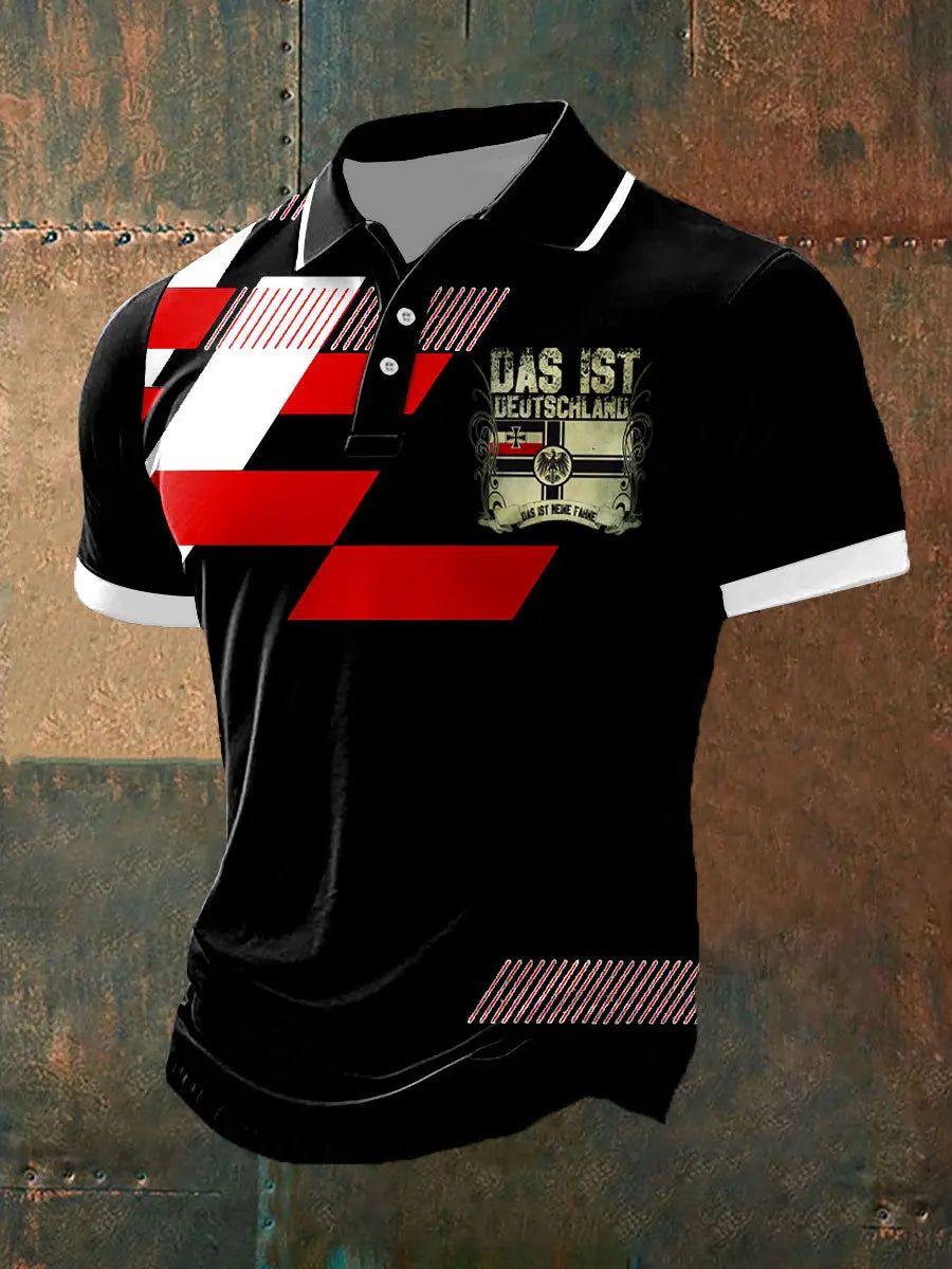 Männer Deutschland Reichs krieg flagge Das ist eine Fahne Muskels hirt Polo Shirt zartstils