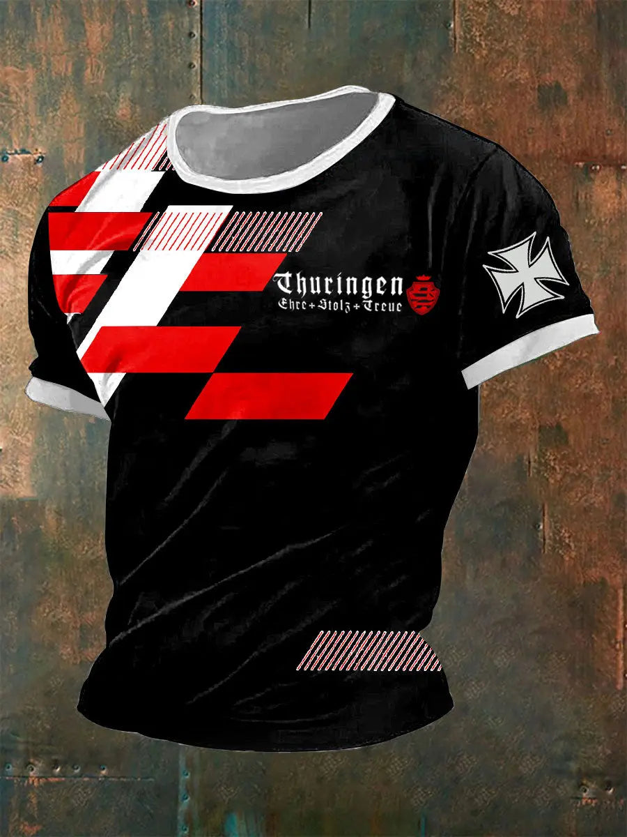 Herren-T-Shirt Thü ringen ehre stolz treu zartstils