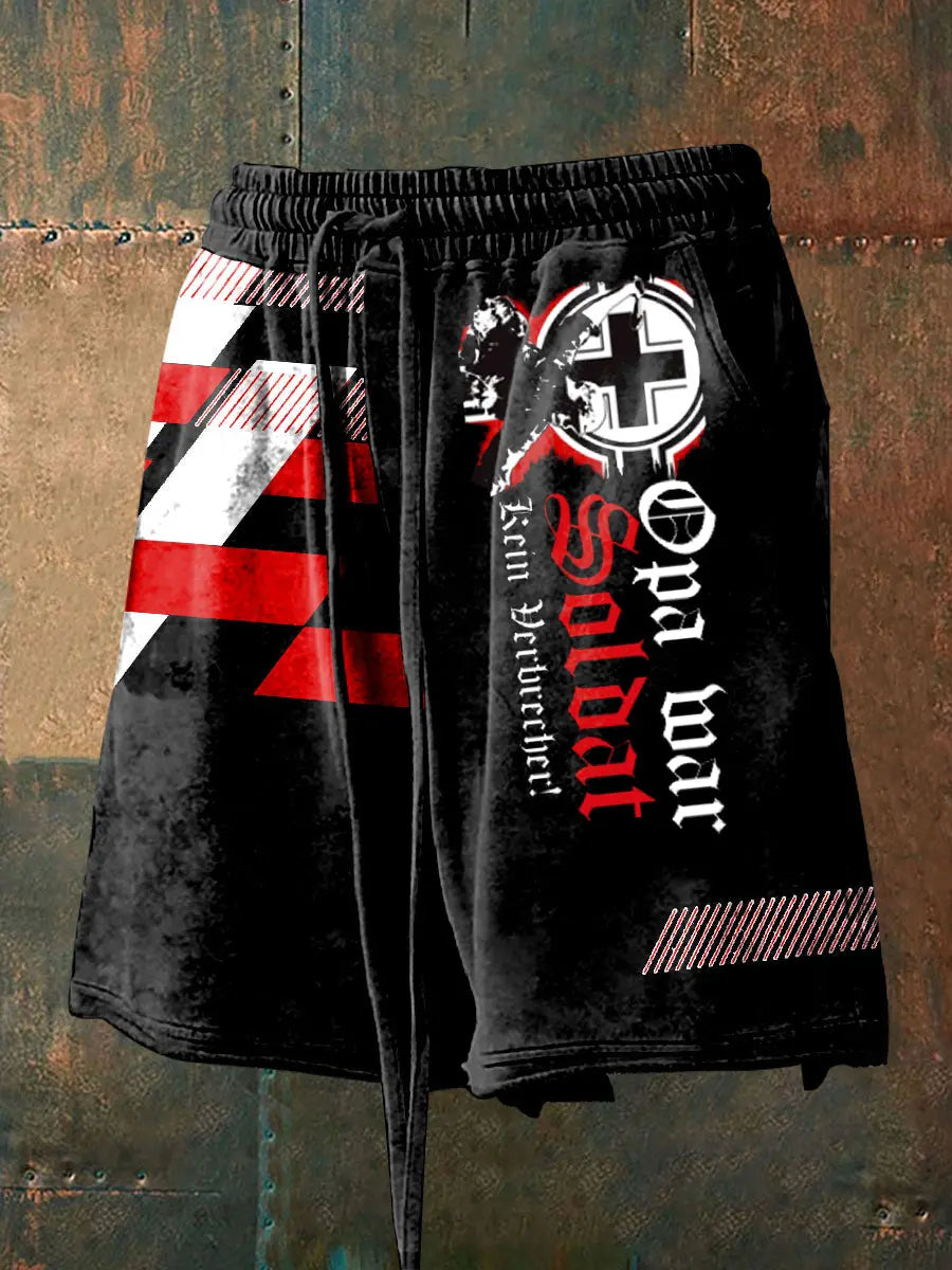 Shorts für Männer Opa War Soldat Kein Verbrecher zartstils