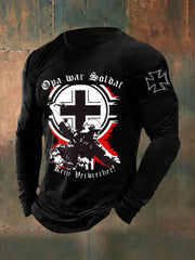 Herren Opa War Soldat Kein Verbrecher Langarm Rundhals T-Shirt zartstils