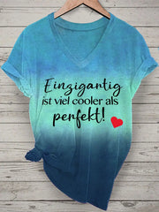 Damen Einzigtig Ist Viel Cooler Als Perfektes Kurzarm-T-Shirt zartstils