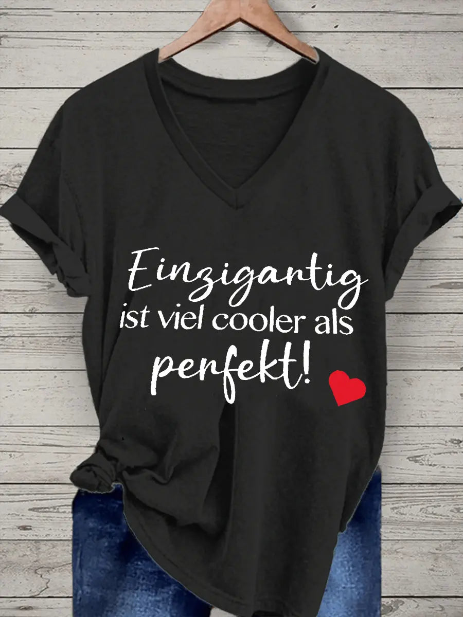 Frauen Einzigtig Ist Viel Kühler Als Perfekt Kurzarm T-Shirt zartstils