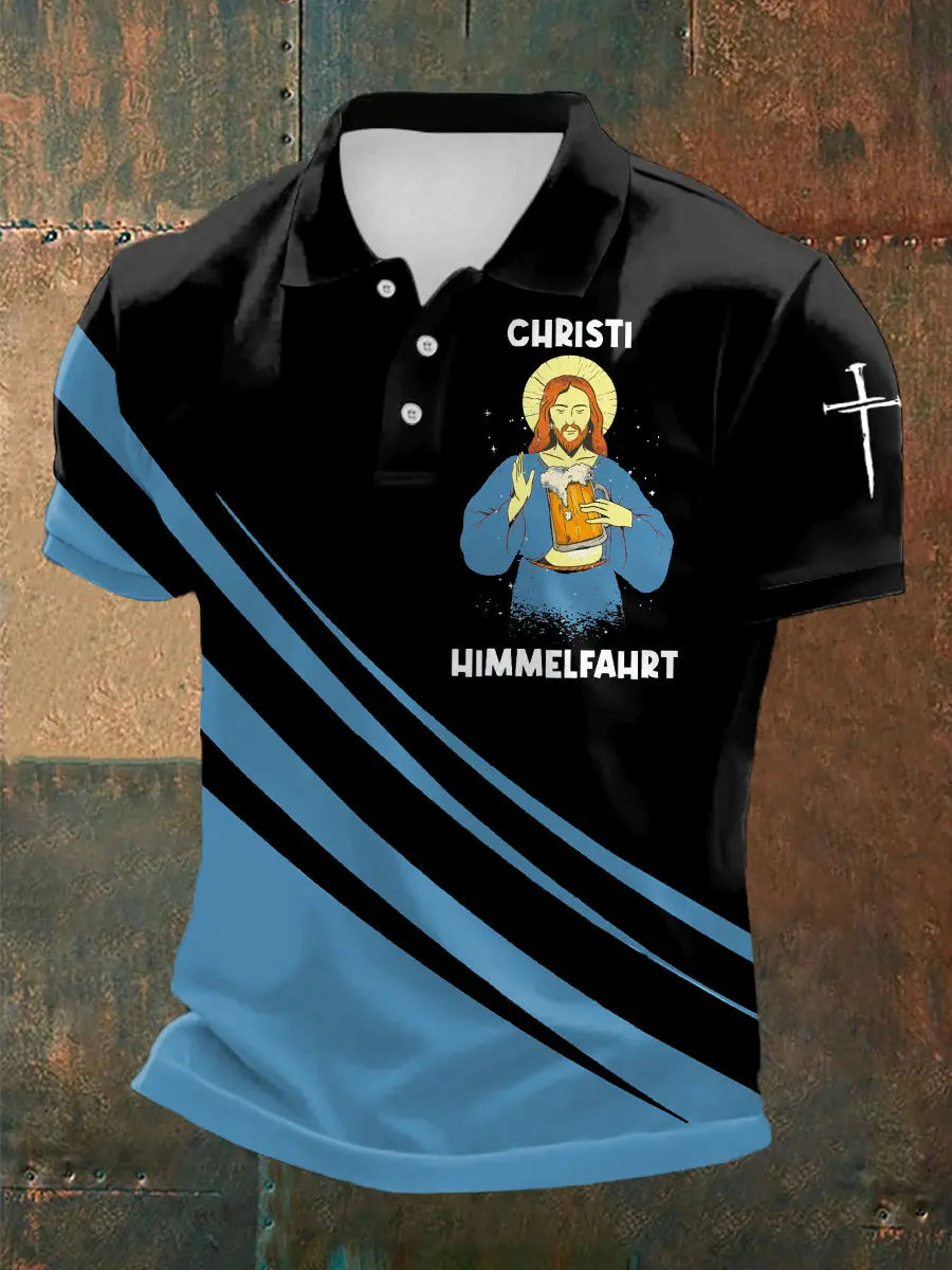 Kurzarm-Hemd für Herren Christi Himmelfahrt