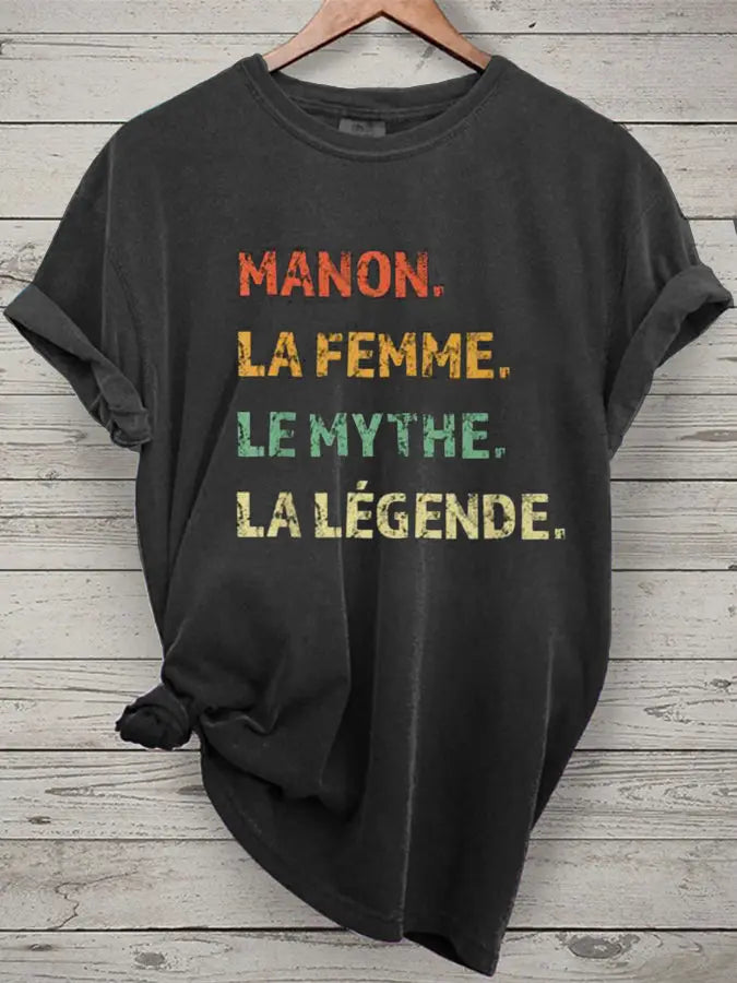 T-shirt à manches courtes Manon Le Mythe La Légende Femme
