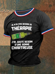 T-shirt à manches courtes Je N'ai Pas Besoin De Thérapie Juste D'une Chartreuse Homme