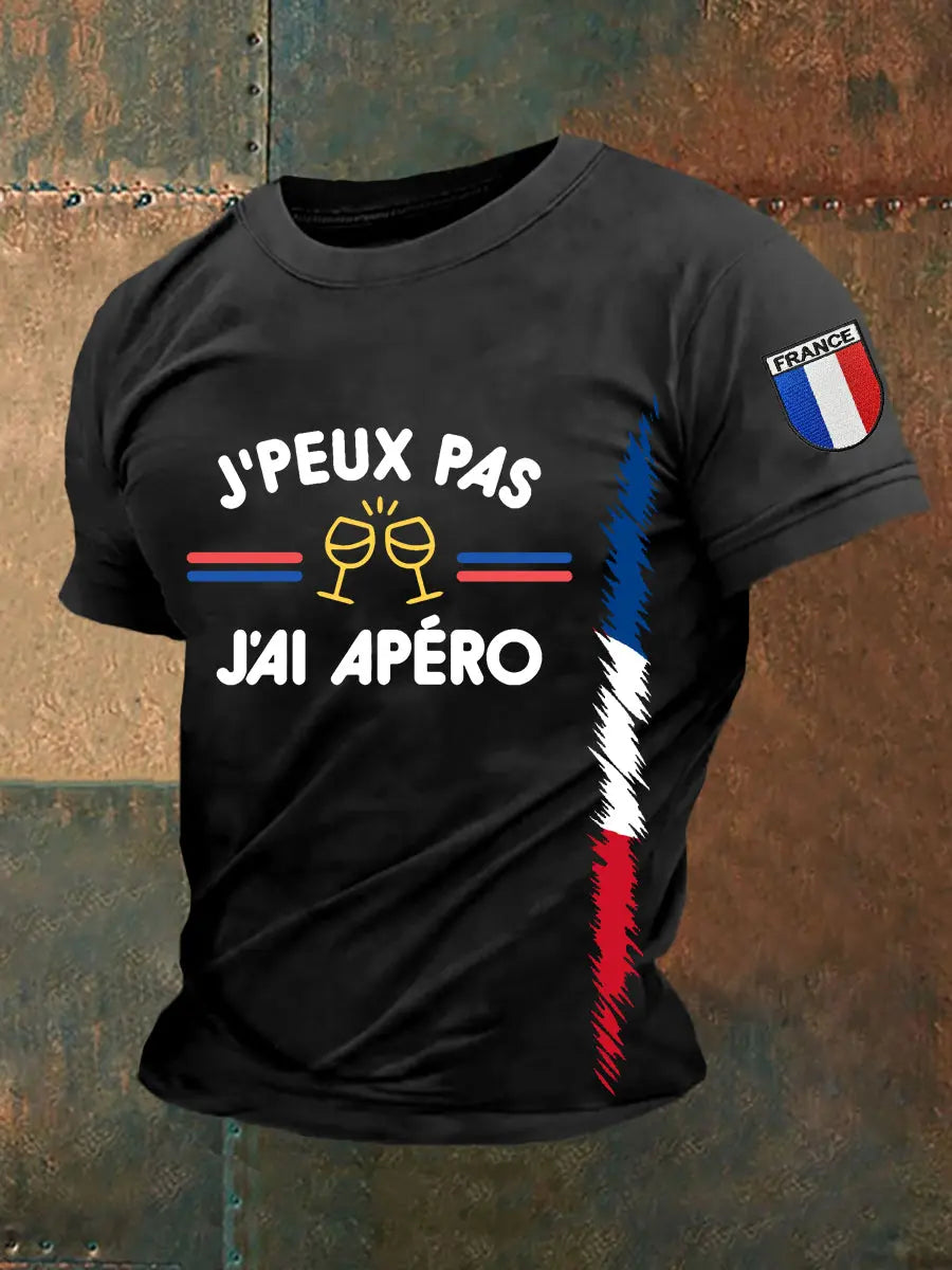 T-shirt à manches courtes J'pas J'ai Apéro pour homme
