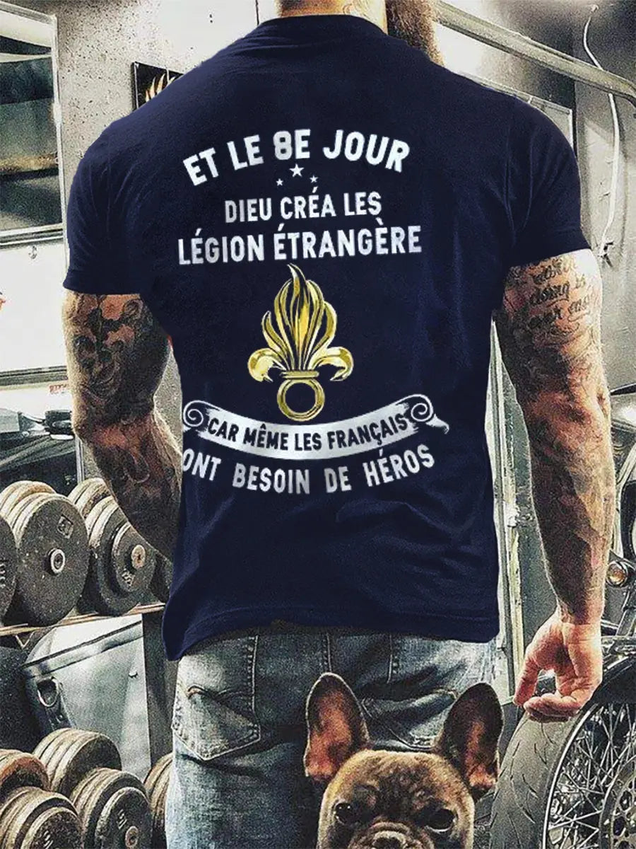 T-shirt à manches courtes imprimé FRANÇAISE Homme