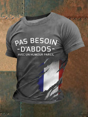 T-shirt Pas besoin d'abdos Homme