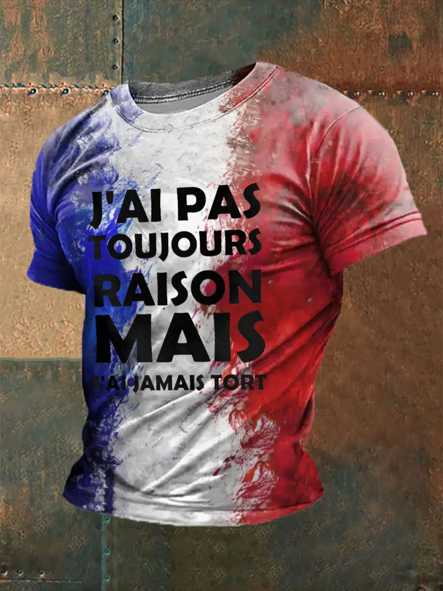 T-shirt pas toujours juste pour homme