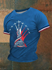 T-shirt à manches courtes imprimé Fete Nationale Homme