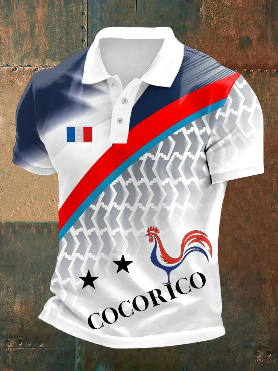 à manches courtes Cocorico pour hommes