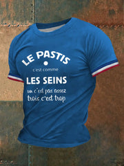 T-shirt Le Pastis c'est comme les Seins Homme