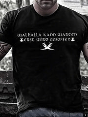 Herren Wal halla Kann Warten Bedrucktes Kurzarm T-Shirt