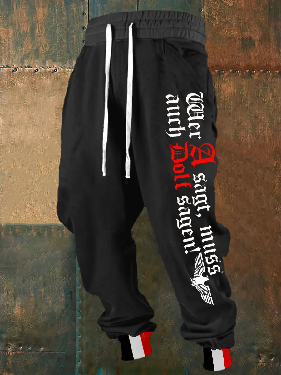 Herren Wer A Sagt Muss Auch Dolf Sagen Freizeit hosen