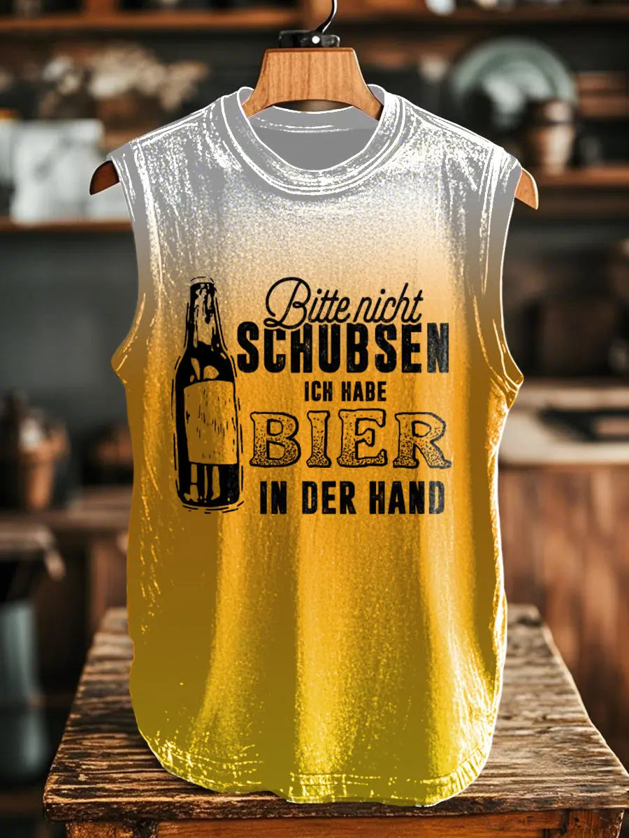 Männer Bitte nicht schubsen ich habe bier in der hand Weste