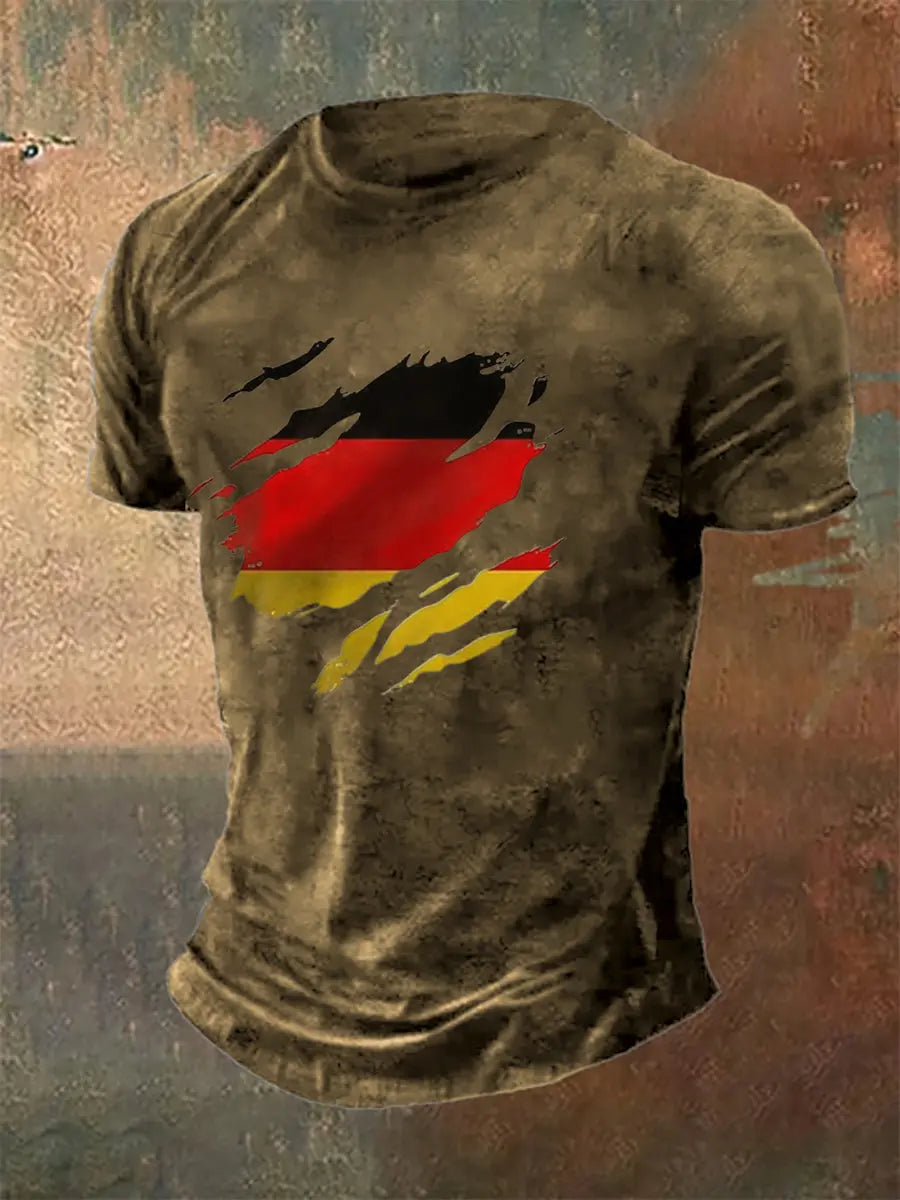 Männer Deutschland Grafik gedruckt Kurzarm T-Shirt