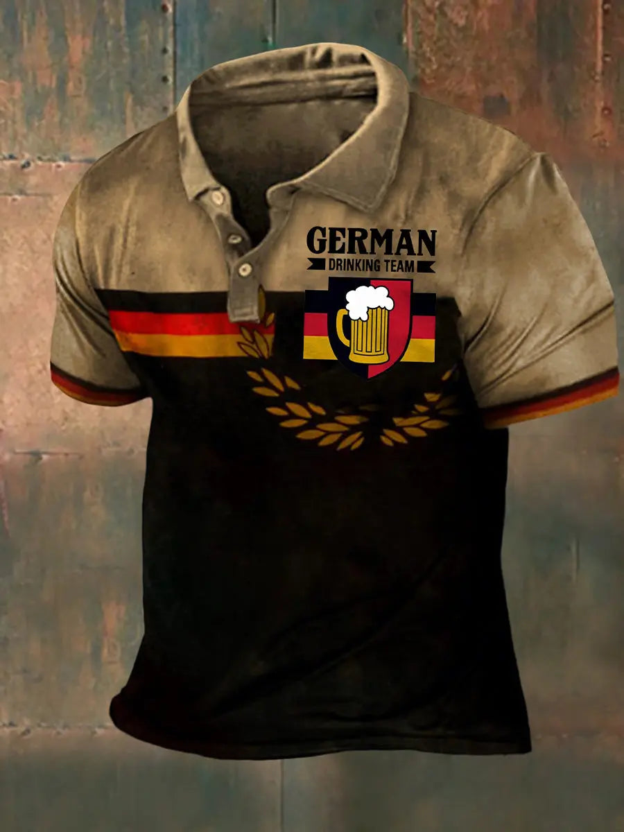 Männer Deutschland Grafik gedruckt Kurzarm T-Shirt