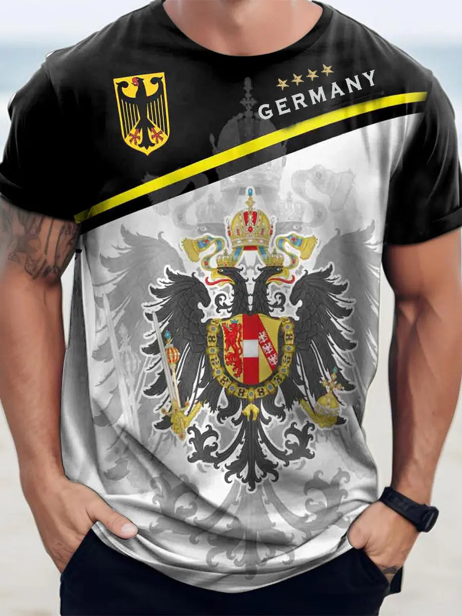 Men's German Print T-Shirt