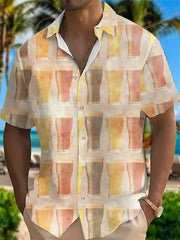 Deutschland-Bedrucktes Kurzarm-Hemd für Männer