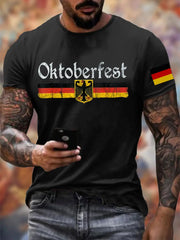 Herren T-Shirt mit deutschem Oktoberfest-Print