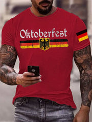 Herren T-Shirt mit deutschem Oktoberfest-Print