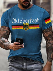 Herren T-Shirt mit deutschem Oktoberfest-Print