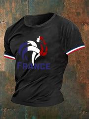 T-shirt imprimé France Le Coq Gaulois Homme