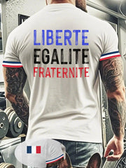 T-shirt à manches courtes Liberte Egalite Fraternite Homme