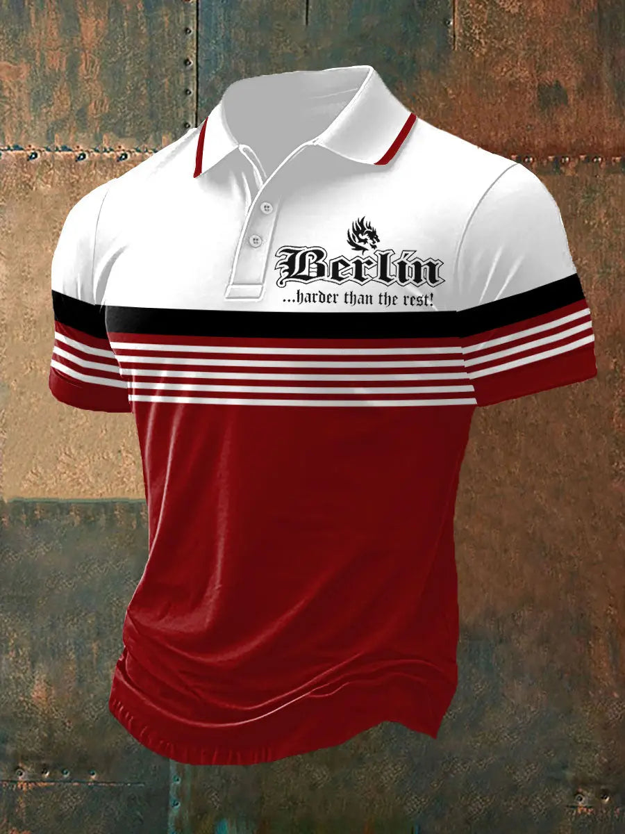 Männer Berlin härter als der Rest Polo-Shirt