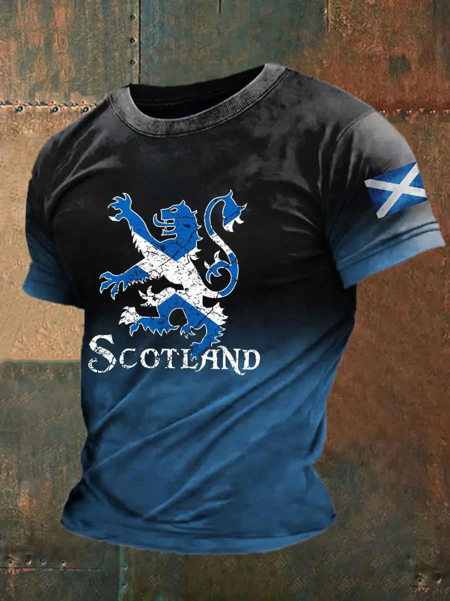 Men's Scotland Flag Casual T-Shirt