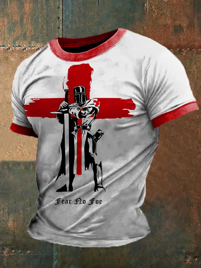 Men's British Knights Fear No Foe Printed T-shirt