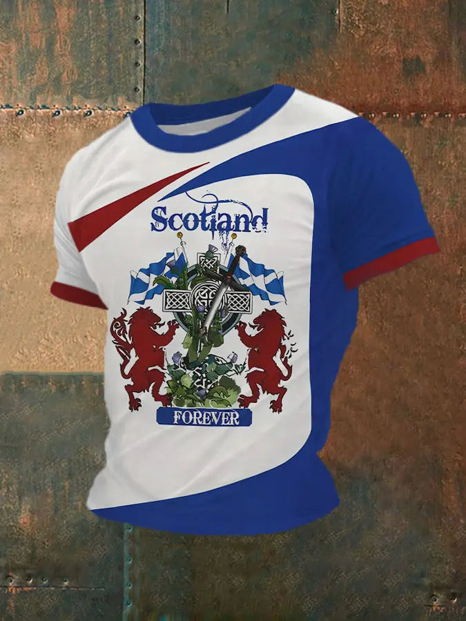 Men's Scotland Flag Casual T-Shirt