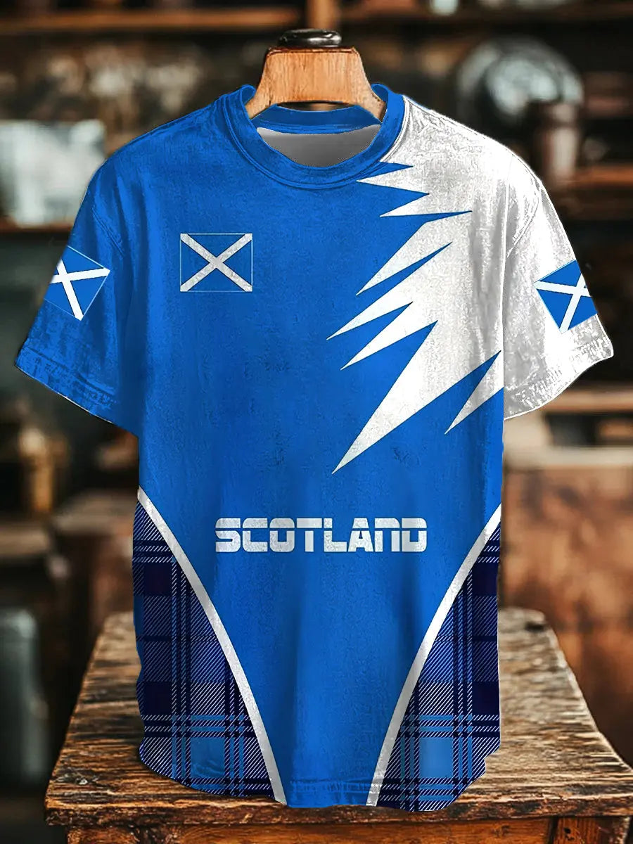 Men's Scotland Flag Casual T-Shirt