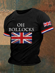Men's Funny Oh Bollocks BRITISH Humor UK Lover Tee