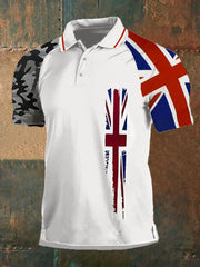 Men's Union Jack Casual Polo Shirt