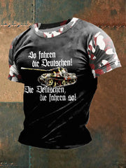 Männer So fahren die Deutschen Die Deutschen fahren so bedrucktes T-Shirt