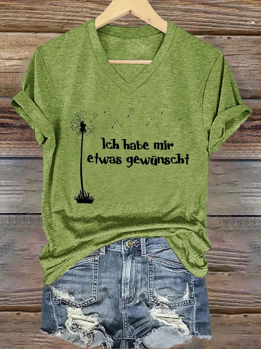 Damen Ich Habe Mir Etwas Gewünscht! Kurzarm T-Shirt