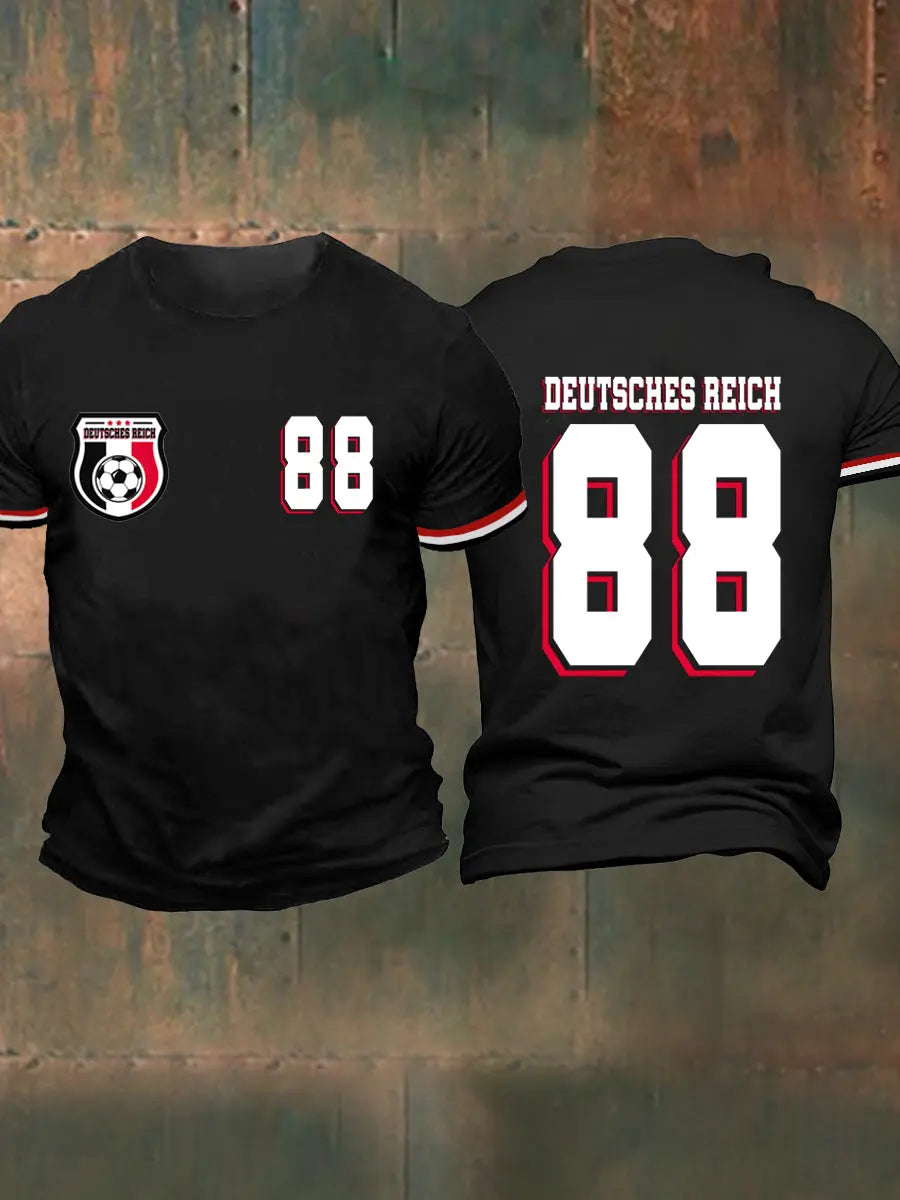 Herren Deutsches Reich T-Shirt mit kurzen Ärmeln