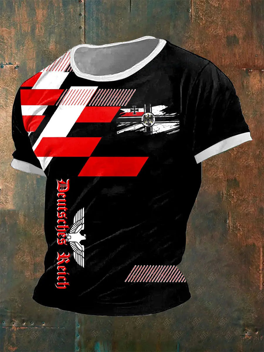 Herren Deutsches Reich T-Shirt mit kurzen Ärmeln