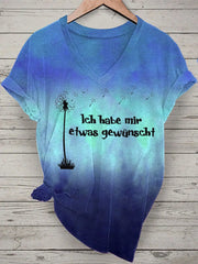 Damen Ich Habe Mir Etwas Gewünscht! Kurzarm-T-Shirt