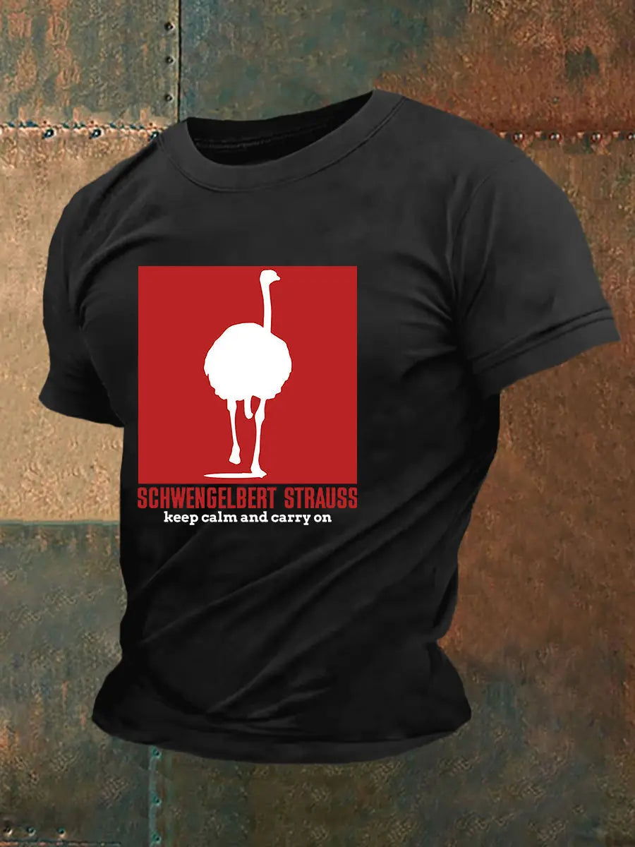 Kurzärmliges T-Shirt für Herren Sch wenge lbert Strauss