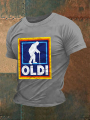 Kurzarm-T-Shirt für Herren OLDI bedruckt