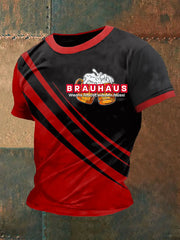 Herren Brauhaus T-Shirt mit kurzen Ärmeln