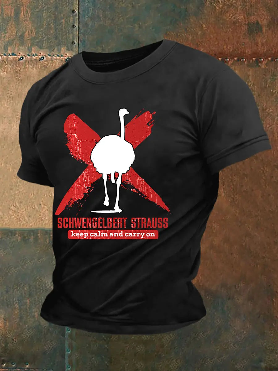 Kurzärmliges T-Shirt für Herren Sch wenge lbert Strauss