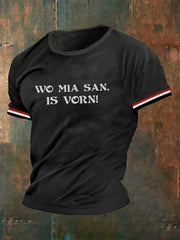 Männer Wo mia san ist Vorn T-Shirt
