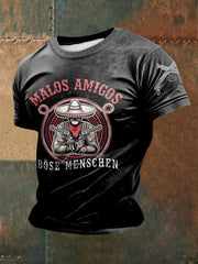 Herren Frei & Böse bedrucktes Kurzarm-T-Shirt