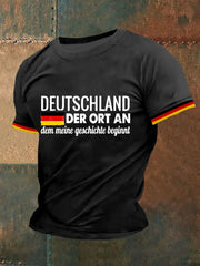 Männer Deutschland Der Ort An Dem Meine Geschichte Beginnt Kurzarm T-Shirt