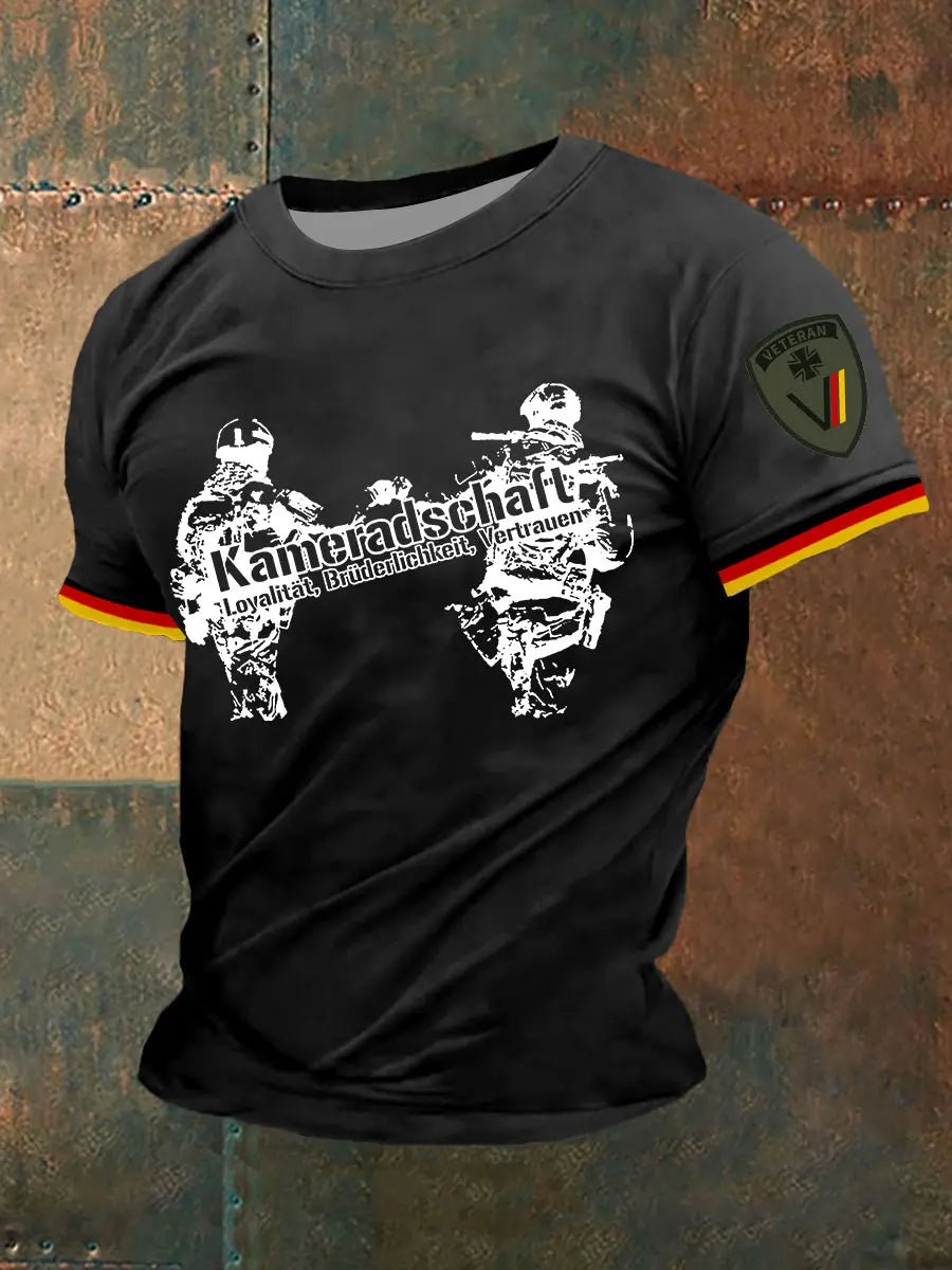Herren Kameradschaft Deutscher Veteran Short Seeves T-Shirt
