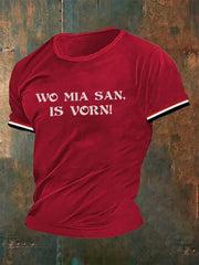 Männer Wo mia san ist Vorn T-Shirt