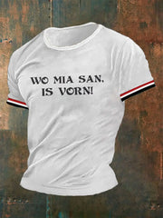 Männer Wo mia san ist Vorn T-Shirt